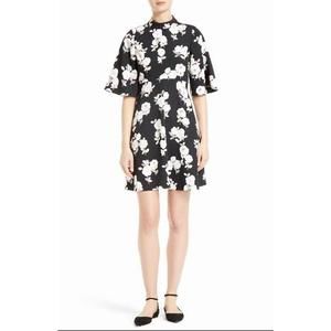 KATE SPADE NEW YORK Black Whimsies Posy Floral Swing Dress Size 4 NWOT